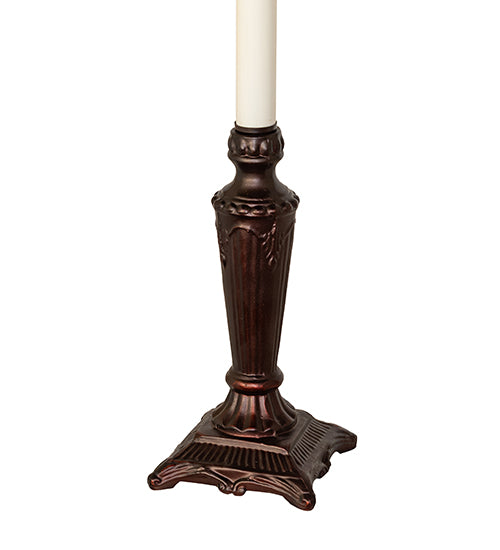 23" High Tiffany Jeweled Peacock Buffet Lamp