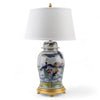 Danny's Fine Porcelain 34h X 19d Garden Jar Lamp - Gold Base