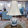 Danny's Fine Porcelain Blue & White Lamp-Floral (classic) 320-12-Be