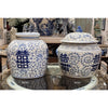Danny's Fine Porcelain Blue & White- Double Happiness Lidded Jar