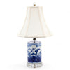 Danny's Fine Porcelain Blue & White Vase-Floral Lamp - Acrylic Base