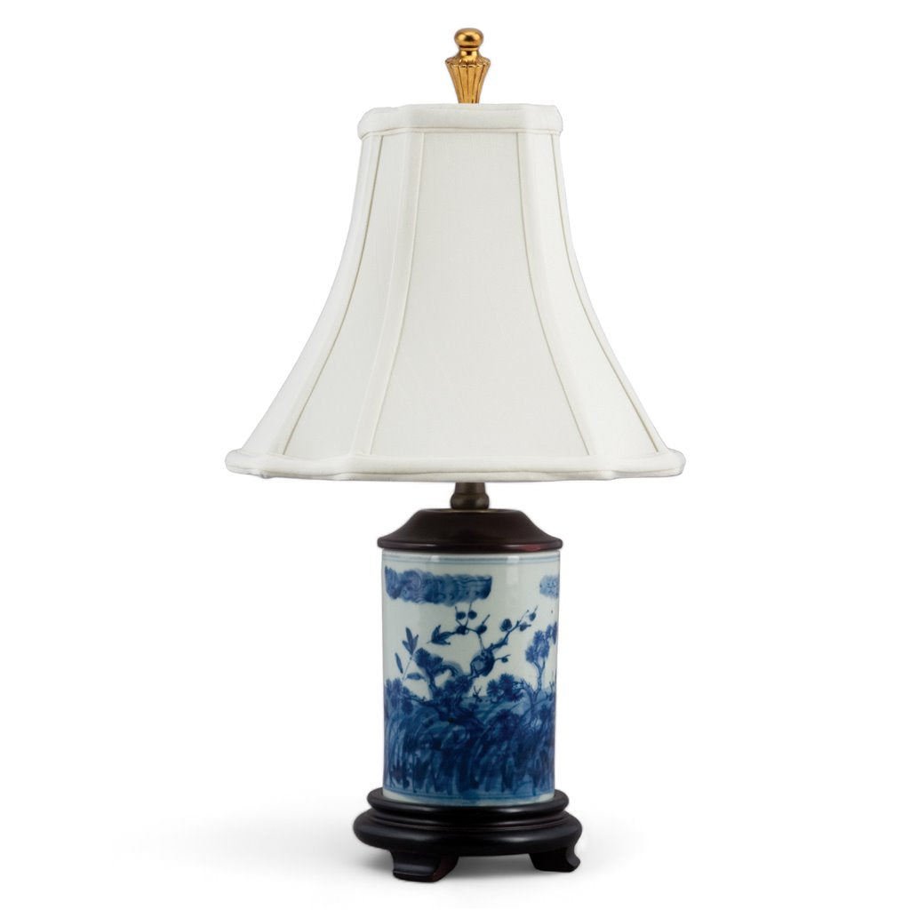 Danny's Fine Porcelain Blue & White Lamp-Floral(classic)(320-10-Be)