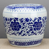 Danny's Fine Porcelain Blue & White Garden Stool-Floral