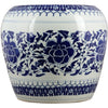 Danny's Fine Porcelain Blue & White Garden Stool-Floral