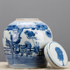 Danny's Fine Porcelain Blue & White Bulb Lidded Jar (classic)