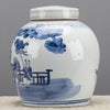 Danny's Fine Porcelain Blue & White Bulb Lidded Jar (classic)
