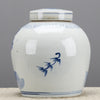 Danny's Fine Porcelain Blue & White Bulb Lidded Jar (classic)