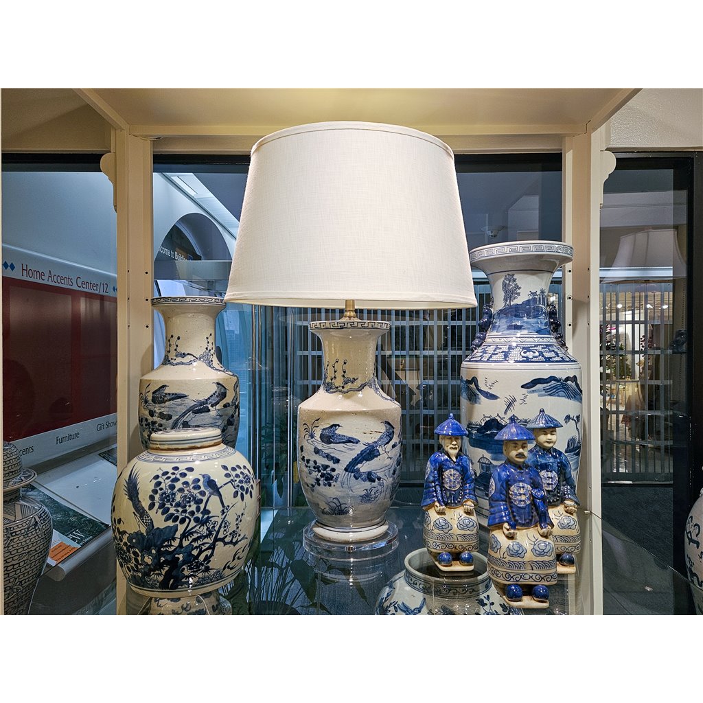 Danny's Fine Porcelain Blue & White Bulb Lidded Jar (classic)