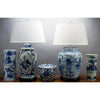 Danny's Fine Porcelain Blue & White Porcelain Bamboo Shaped Vase