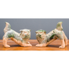 Danny's Fine Porcelain Green Mud Foo Dogs - Pair