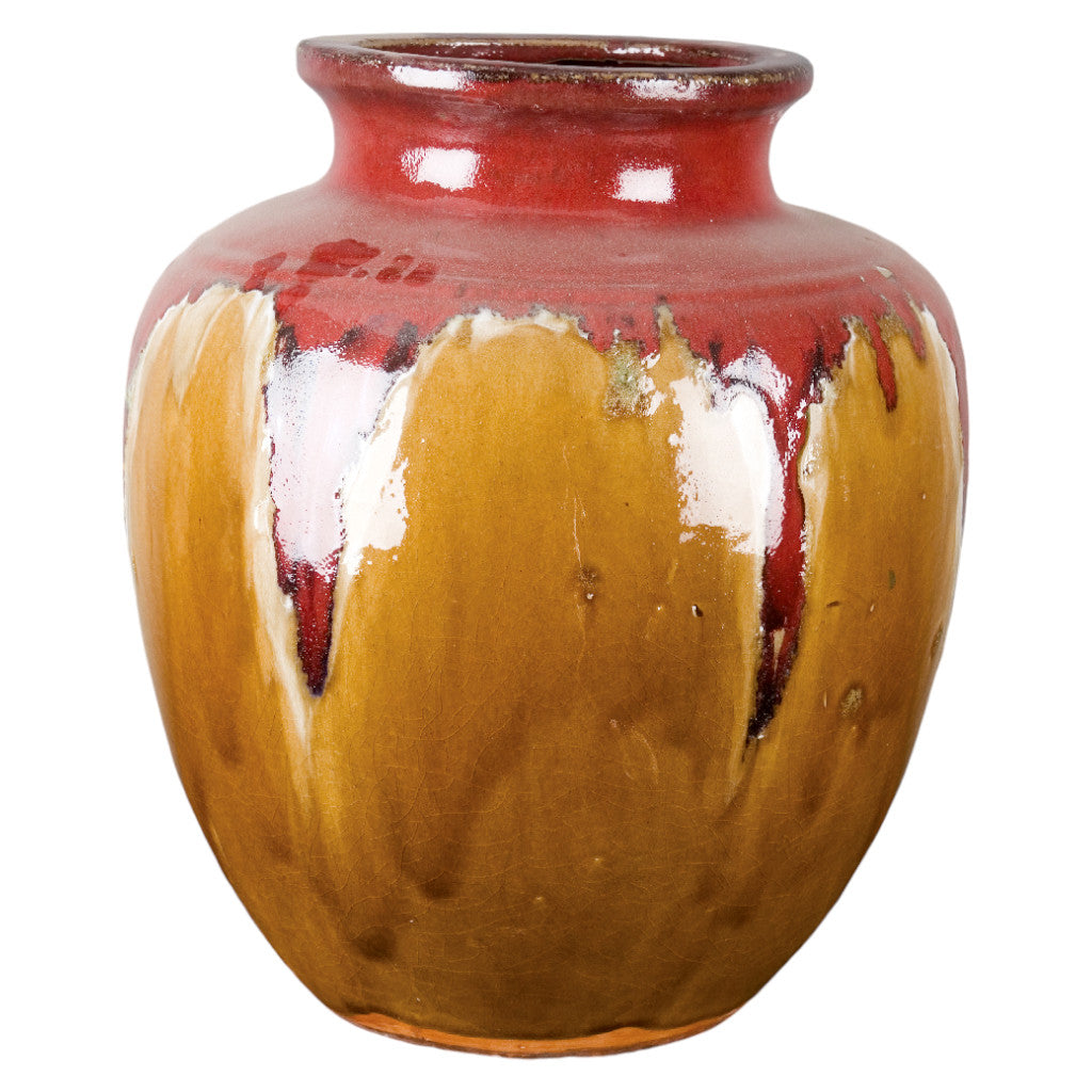 Danny's Fine Porcelain Red Majolica Vase (ac96b-66)