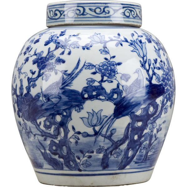 Danny's Fine Porcelain Porcelain Lidded Jar Blue & White