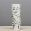 Danny's Fine Porcelain Porcelain Carved Vase - White Floral (classic)