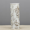 Danny's Fine Porcelain Porcelain Carved Vase - White Floral (classic)