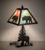 15" High Lone Bear Accent Lamp