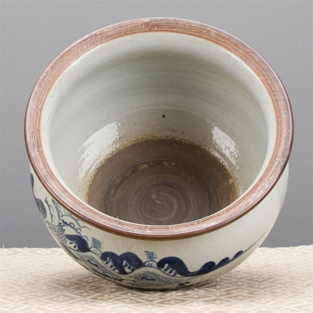 Danny's Fine Porcelain Round Basin- Classic Blue & White