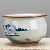 Danny's Fine Porcelain Round Basin- Classic Blue & White