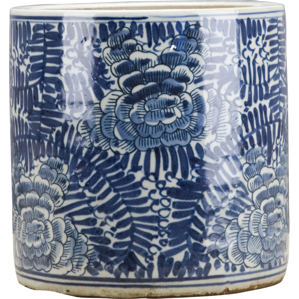 Danny's Fine Porcelain Round Bucket- Classic Blue & White