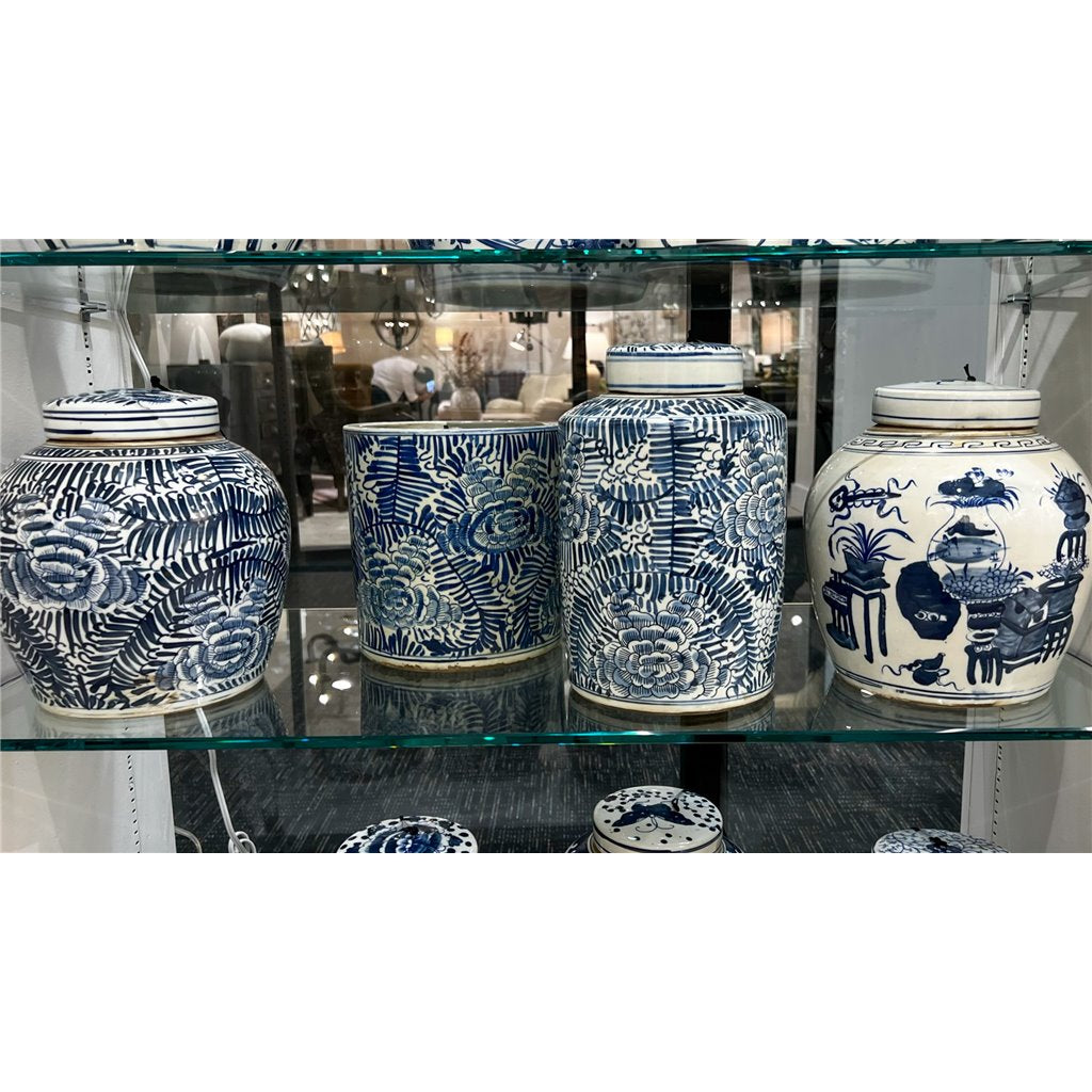 Danny's Fine Porcelain Round Bucket- Classic Blue & White