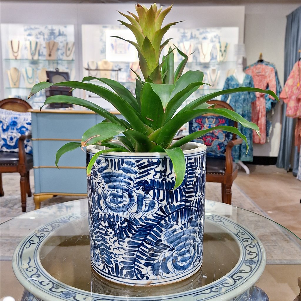 Danny's Fine Porcelain Round Bucket- Classic Blue & White