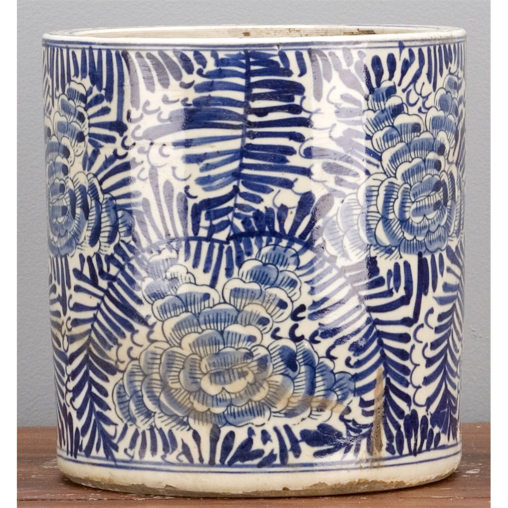 Danny's Fine Porcelain Round Bucket- Classic Blue & White