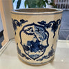 Danny's Fine Porcelain Round Bucket- Classic Blue & White