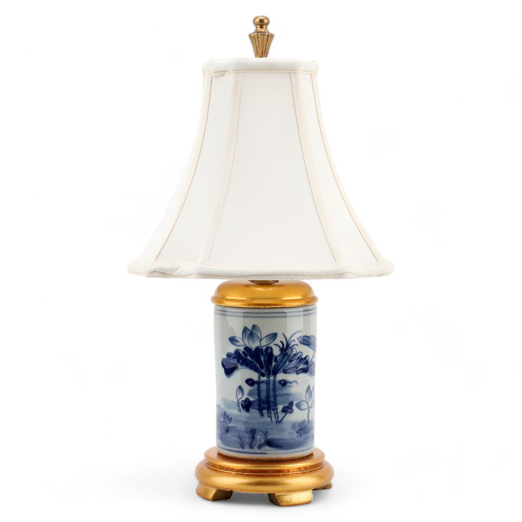 Danny's Fine Porcelain Pencil Holder Lamp - Classic Blue & White