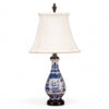 Danny's Fine Porcelain Porcelain Wine Vase Lamp -Blue & White