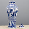 Danny's Fine Porcelain Hexagonal Jar - Blue & White