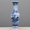 Danny's Fine Porcelain Hexagonal Vase Blue & White