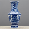 Danny's Fine Porcelain Hexagonal Vase Blue & White