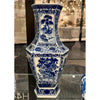 Danny's Fine Porcelain Hexagonal Vase Blue & White