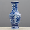 Danny's Fine Porcelain Hexagonal Vase Blue & White