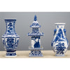 Danny's Fine Porcelain Hexagonal Vase Blue & White