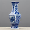 Danny's Fine Porcelain Hexagonal Vase Blue & White