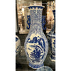 Danny's Fine Porcelain Porcelain Scallop Shape Vase-Blue & White