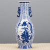Danny's Fine Porcelain Porcelain Scallop Shape Vase-Blue & White