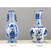 Danny's Fine Porcelain Porcelain Scallop Shape Vase-Blue & White