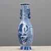 Danny's Fine Porcelain Porcelain Scallop Shape Vase-Blue & White