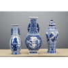 Danny's Fine Porcelain Porcelain Scallop Shape Vase-Blue & White