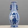 Danny's Fine Porcelain Porcelain Scallop Shape Vase-Blue & White