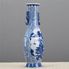 Danny's Fine Porcelain Porcelain Scallop Shape Vase-Blue & White