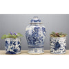Danny's Fine Porcelain Classic Pot- Blue & White Child and Fish