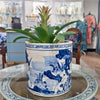 Danny's Fine Porcelain Classic Pot- Blue & White Child and Fish