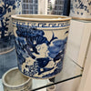 Danny's Fine Porcelain Classic Pot- Blue & White Child and Fish