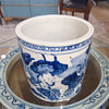 Danny's Fine Porcelain Classic Pot- Blue & White Child and Fish