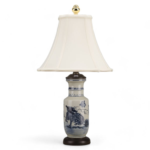 Danny's Fine Porcelain Classic Porcelain Vase Lamp -Blue & White Kirin(320-12-Be)