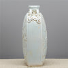 Danny's Fine Porcelain Carved Flat Vase-Dragon