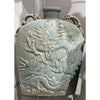 Danny's Fine Porcelain Carved Flat Vase-Dragon