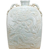 Danny's Fine Porcelain Carved Flat Vase-Dragon